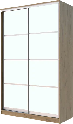 картинка Шкаф-купе 2-х дверный с матовым стеклом 2300 1500 620 от магазина КУПИ КУПЕ